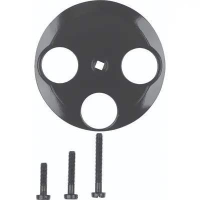 Hager Berker centraalplaat antenne / sateliet COAX wandcontactdoos 1930 zwart kunststof (WTF4593BG)