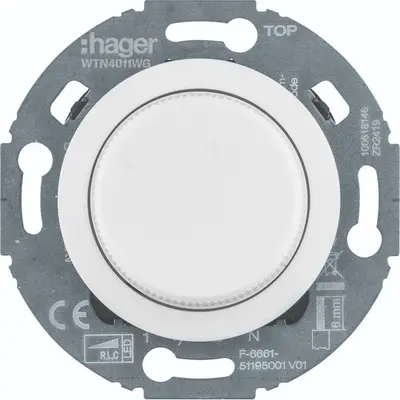 Hager Berker universele draaidimmer comfort LED 3-100W 1930 wit (WTN4011WG)