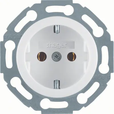 Berker wcd ra schroef 1930/glas p wit (WTS1300WG)