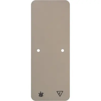 Hager Berker zelfdovende bodemplaat voor opbouw 3-voudige combinaties creme (WVA1763WP1)