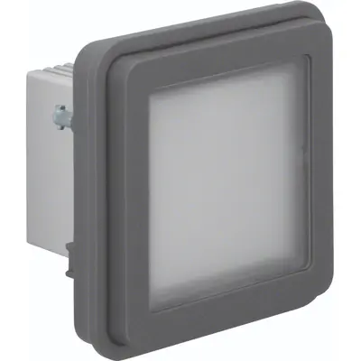 Hager Berker W1 LED-signaalverlichting blauw bovendeel grijs (WNA602)