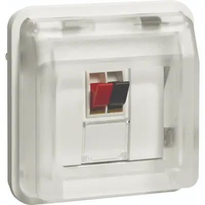 Berker luidsprekeraansluit 1v w1 wit (WNA625B)