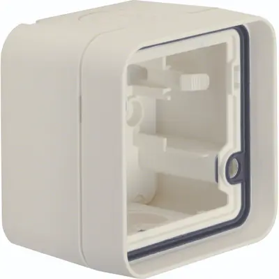 Hager Berker W1 opbouwbehuizing 1-voudig wit (WNA681B)