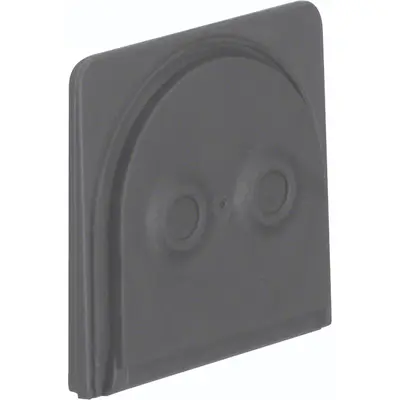 Hager Berker W1 invoerstuk voor twee kabels grijs (WNA690)