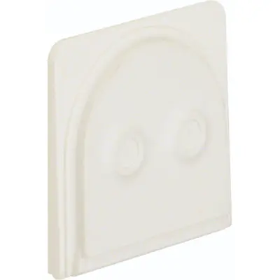 Hager Berker W1 invoerstuk voor twee kabels wit (WNA690B)