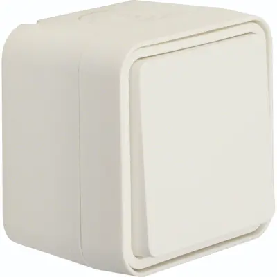 Hager Berker W1 wisselschakelaar compleet wit (WNC001B)