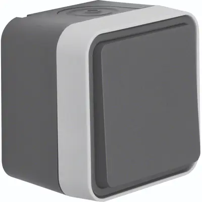 Hager Berker W1 kruisschakelaar compleet grijs (WNC010)