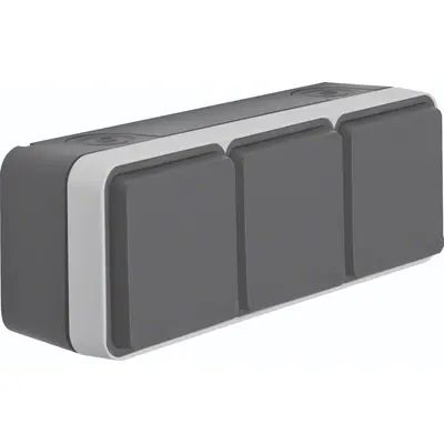 Berker wcd 3v hor behuizing w1 gr (WNC143)