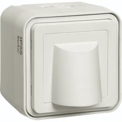 Hager Berker W1 kabeluitgang compleet wit (WNC155B)