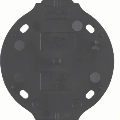 Hager Berker bodemplaat 1-voudig 1930 zwart kunststof (WTA1700BG)