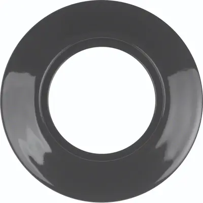 Hager Berker afdekraam 1-voudig 1930 zwart porselein (WTD3100PBG)