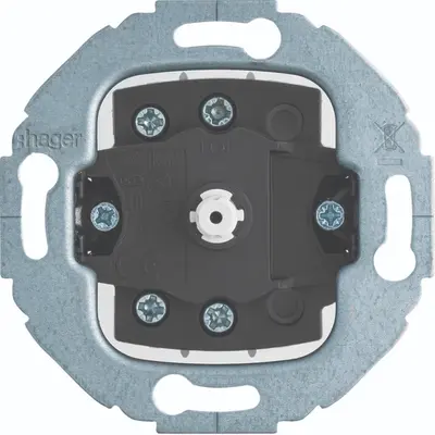 Hager Berker draai-impulsdrukker (verbreek + maak) 1930/Glas/R.Classic (WDE384603)