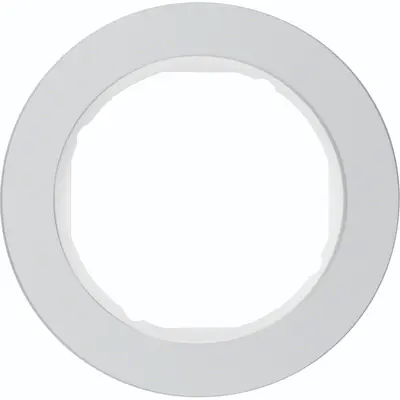 Hager Berker afdekraam 1-voudig R.Classic aluminium wit (WLD9100AW)