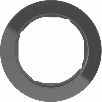 Hager Berker afdekraam 1-voudig R.Classic glas zwart (WLD9100GB)