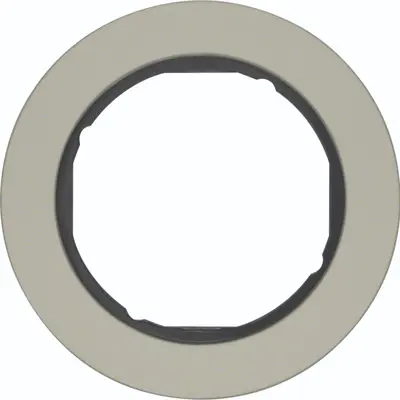 Hager Berker afdekraam 1-voudig R.Classic edelstaal zwart (WLD9100STB)