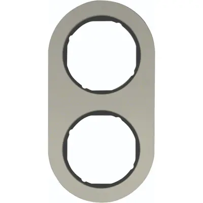 Hager Berker afdekraam 2-voudig R.Classic aluminium zwart (WLD9200AB)