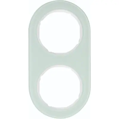 Hager Berker afdekraam 2-voudig R.Classic glas wit (WLD9200GW)