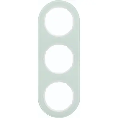 Hager Berker afdekraam 3-voudig R.Classic glas wit (WLD9300GW)