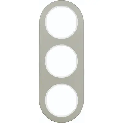 Hager Berker afdekraam 3-voudig R.Classic edelstaal wit (WLD9300STW)