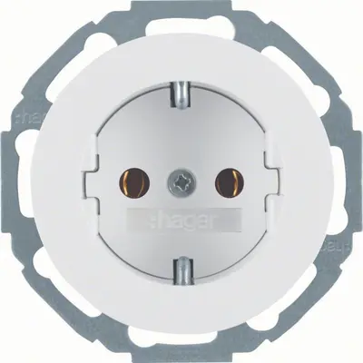 Hager Berker wandcontactdoos randaarde R.Classic wit (WLS1100WG)