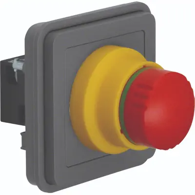 Hager Berker W1 noodstop schakelaar bovendeel grijs (WNA033)