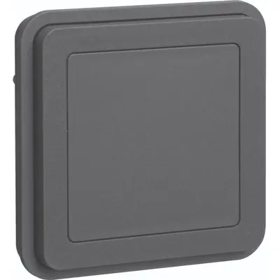 Hager Berker W1 blindplaat bovendeel grijs (WNA157)