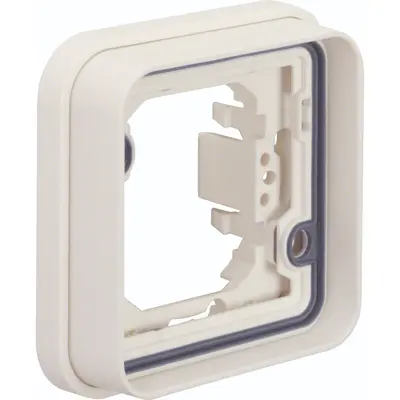 Hager Berker W1 afdekraam voor inbouwmontage 1-voudig wit (WNA401B)