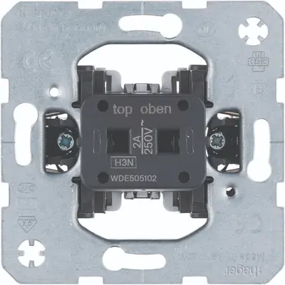 Hager Berker drukcontact 1 maakcontact voor hotelcard (WDE505102)