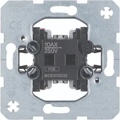 Hager Berker 2-polige uitschakelaar 10A (WDE613032)