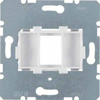 Hager Berker draagring modulair jack 1-voudig wit 14,9 x 20,7mm (WDF4612W)