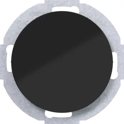 Hager Berker blinddeksel incl. draagframe R1/R3/R8 zwart (WLF1001BG)