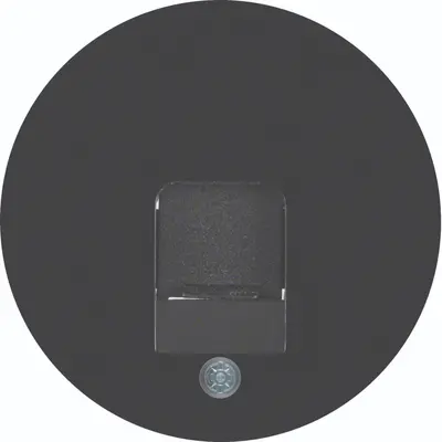 Hager Berker centraalplaat modular jack 1-voudig R1/R3/R8 zwart (WLF1058BG)