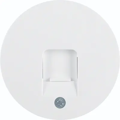 Hager Berker centraalplaat modular jack 1-voudig R1/R3/R8 wit (WLF1058WG)