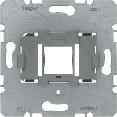Hager Berker draagplaat mod jacks 1v gr (WDF4613E)