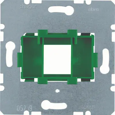 Hager Berker draagplaat mod jacks 1v groen (WDF4614G)