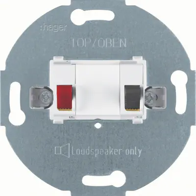 Hager Berker mono luidsprekeraansluiting wit mat (WDF4800PW1)