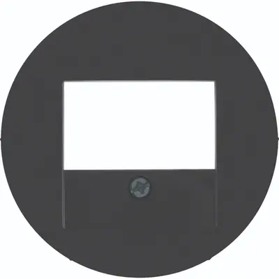 Hager Berker centraalplaat USB / luidspreker R1/R3/R8 zwart (WLF4000BG)