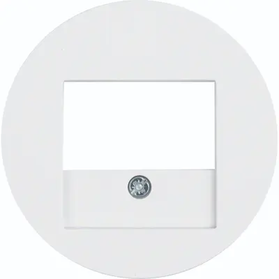 Hager Berker centraalplaat USB / luidspreker R1/R3/R8 wit (WLF4000WG)