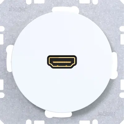 Hager Berker hdmi contactdoos p wit (WLF4379WG)