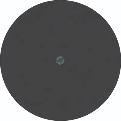 Hager Berker centraalplaat kabeluitgang zonder draagring R1/R3 zwart (WLF4400BG)