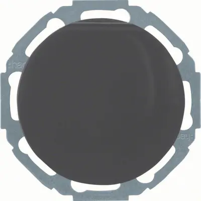 Hager Berker wandcontactdoos randaarde kindveilig klapdeksel 45 graden draaibaar R1/R3/R8 zwart (WLS1211BG)