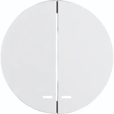 Hager Berker schakelwip 2-voudig controlevenster R1/R3/R8 wit (WLW2300WG)