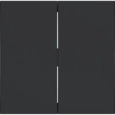 Hager Berker schakelwip 2-voudig A1/A8/C1/C8 nachtzwart mat (WAW2000BM)
