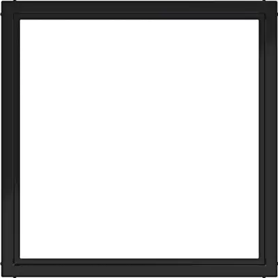 Hager Berker tussenring 50x50mm A1/A8/C1/C8 nachtzwart glans (WAF7073BG)