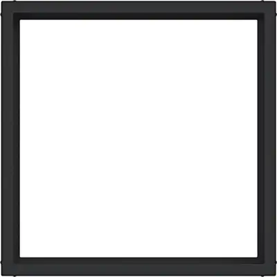 Hager Berker tussenring 50 x 50 mm zw. m (WAF7073BM)