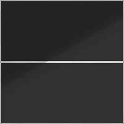 Hager Berker afd. drukknop 1v. zw. gl. (WAN7010BG)