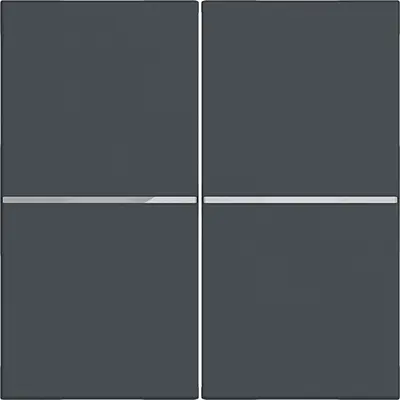Hager Berker knop voor bedieningselement 2-voudig A1/A8/C1/C8 antraciet mat (WAN7020AT)