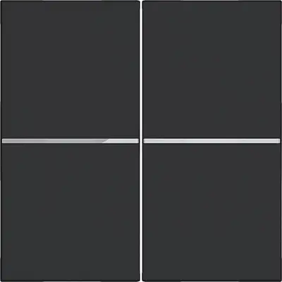 Hager Berker afd. drukknop 2v. zw. m (WAN7020BM)