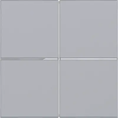 Hager Berker knop voor bedieningselement 2-voudig A1/A8/C1/C8 titaan (WAN7020TA)