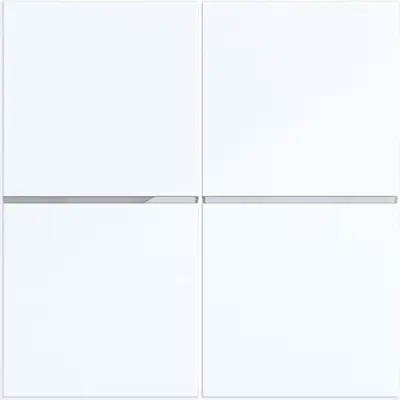 Hager Berker afd. drukknop 2v. wit gl. (WAN7020WG)